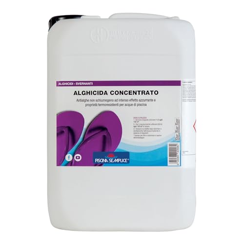 Lapi - 10 kg Alghicida Concentrato Liquido A Tripla Azione. Per Contrastare L'Insorgere Delle Alghe. Riduce Il Consumo Abituale Di Cloro. Esercita Un'Azione Ingoblante E Flocculante Dello Sporco. Effetto Azzurrante Delle Acque.