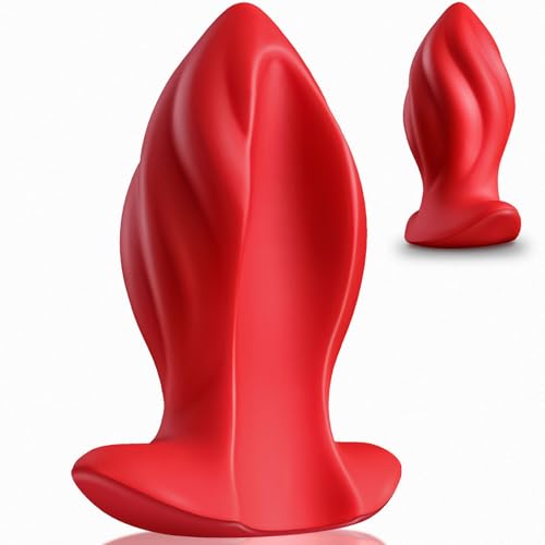 2.65 Diameter Huge Hollow Anal Plug 6 Inch Silicone Tunnel Butt Plug Big Anal Dilator for Double Penetration & Couples Play Wearable Anal Expander Training Toy Penis Buttplug - Red