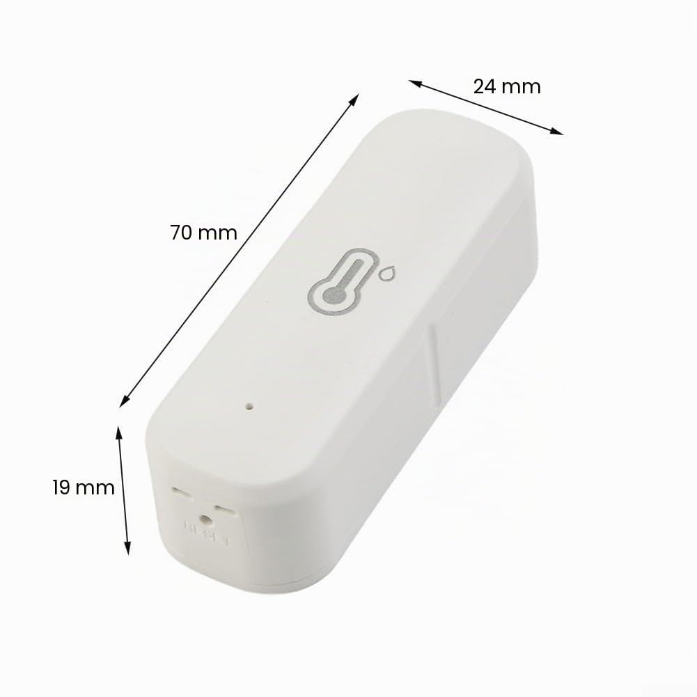 Capteur d'hygromètre de thermomètre WiFi intelligent Tuya 4 pièces, compteur de moniteur de capteur d'humidité de température numérique, prise en charge de l'application Tuya/Smart Life, pour garage