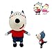 1/2 pièces Wolfoo poupée en Peluche, 11.8in Lucy Cartoon Animation Peluche poupée Douce Oreiller en Peluche pour garçons Filles (Wolfoo)