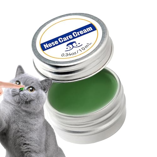 Gvblkq Dog Nose Balm, 10ml Moisturizing Dog Balm, Natural Snout Soother, Rapid Absorption, Pet Snitch Cream, Effective for Dogs and Cats, Gentle Formula, for Puppies, 5x5x2.5cm
