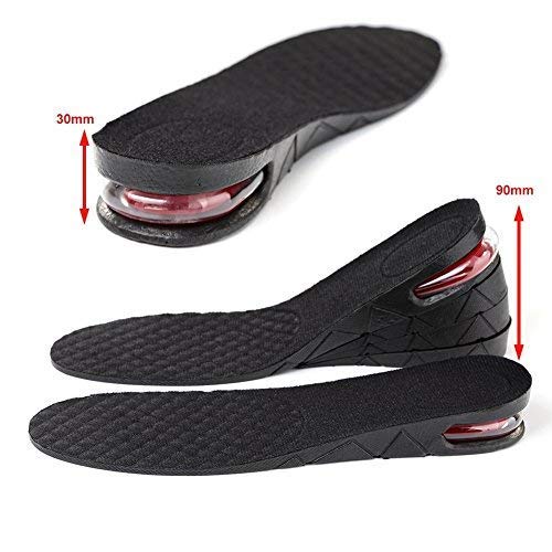 Image of 4 count (1 Pair) Layer Heightening Shoe Insole Adjustable Lift Insert Breathable Pad | Height Increase shoe Insoles | Invisible Boots Lift Insoles | Elevated Cushion Heel | For Men And Women