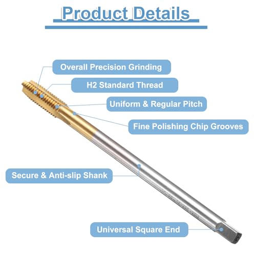 Outil de taraudage extra long M8 pour restaurer les filetages de châssis profonds - 4