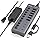 Powered USB Hub, 10-Port USB C Hub with 6 USB-A 3.2, 4 USB-C 3.2 Ports, Individual Switches and 12V/5A Power Adapter, Aluminu