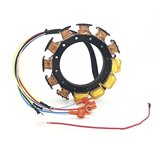 Motoceo Stator For Mercury Outboard 16Amp 135 140 150 175 200 220 225Hp 1981-1993 2Stroke 6Cyl 174-5456-16 398-5454A11 398-5454A15 398-5454A16 398-5454A30 398-5454A31 398-5454A32 398-5454A34 Inline #TOP1