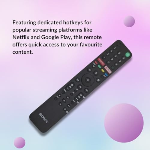 Image of ALERHA Compatible with Sony TV Remote Control RM-L1675 Model Fit for Smart LED LCD Replacement Remotes RMF-TX200E RMF-TX310E RMF-TX520E RMF-TX300U RMF-TX500U Non Voice Command with Streaming Apps