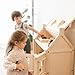 PlanToys® Victorian Wooden Dollhouse | 3-Story Large Doll House with Attic, Opening Panels & Sliding Windows | Pretend Play Dollhouse Compatible with 1:12 Scale Furniture & Wooden Dolls