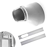 Window Slide Kit Plate/Window Adapter, Portable AC Vent Kit Exhaust Hose Connector Kit Window Slide Kit Plate 6 inch Window Adapter for Portable Air Conditioner