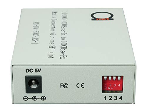 Open Sfp Slot - Gigabit Ethernet - Fiber Optic Media Converter - To Utp Cat5E/Cat6 10/100/1000 Copper – Autosensing - Sfp Slot Supporting Any Mini Gbic/Sfp Gigabit Type - Jumbo Frame & Llf Support #TOP5