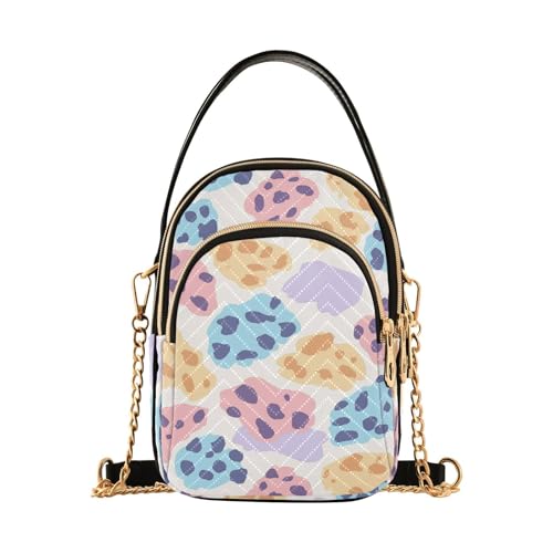 Sac à main léopard coloré plusieurs poches : l'allié des mamans actives