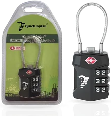 QJF Candado Maleta TSA con Combinación de 3 Dígitos – Seguridad A...