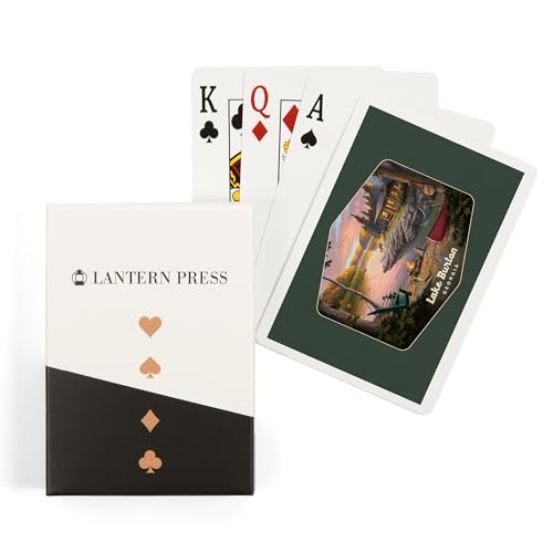 Lantern Press Lake Burton, Georgia, Baraja Poker 52 Cartas