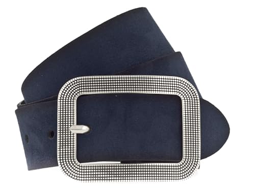Ceinture marine en cuir suédé Vanzetti au quotidien de l'élégance casual chic