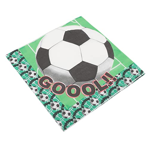 TIDTALEO 60 Unidades Guardanapos De Futebol Artigos Para Festa De Aniversário De Futebol Decoração D