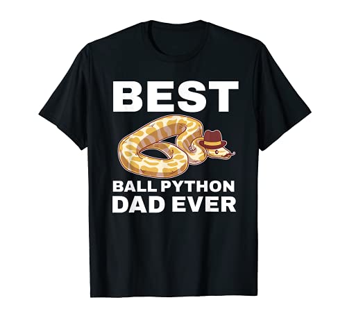 Best Ball Python Dad Beard Baffi Pet Snake Lover Maglietta