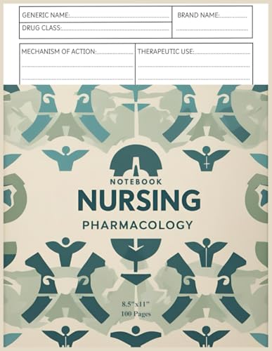  Nursing Pharmacology Templets as a Studying Notebook: Blank Medication Templets for Nursing Students and Professionals and Note Guide to Document and Organize Drug Information
