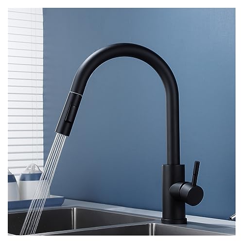 Robinet de cuisine à capteur chaud et froid mitigeur intelligent noir - 4
