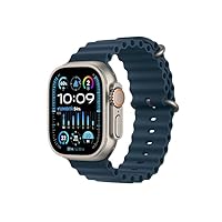 Apple Watch Ultra 2 GPS + Cellular 49mm Smartwatch con robusta cassa in titanio e Cinturino Ocean...