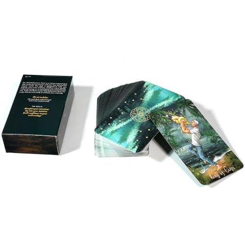 Image of PATPAT Tarot Cards 78 Nature-Inspired Tarot Cards Beginner's Tarot Card Beautiful Illustration Guiding Card for Self Discovering, Personal Reflection, Divination