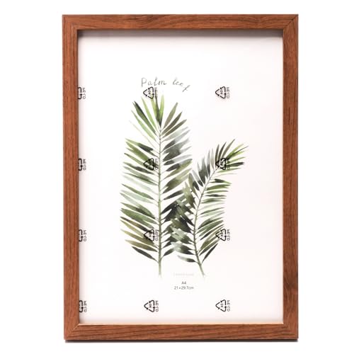 A4 Picture Frames- Premium Single Wooden Photo Frame for Wall Display | Standard A4 Photo Frame for Family Photos | Available in Black, White and Wood Finishes (Beech wood, 8X12)