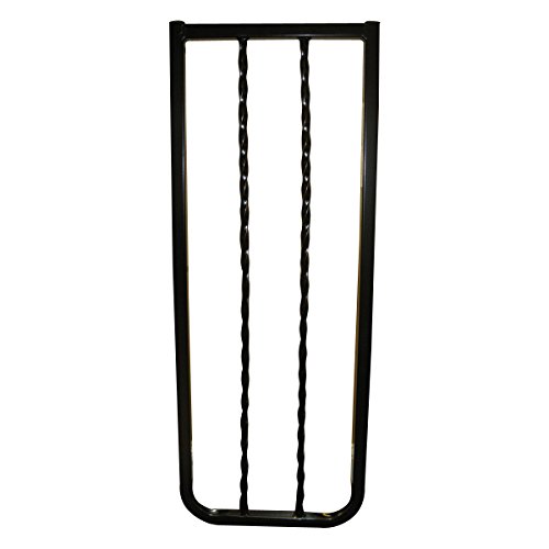 Cardinal Gates Extension for Wrought Iron Decor Gate, Black, 10.5