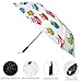 FOSKERV Umbrella 2 Fold, Portable 2 Fold Automatic Umbrella with Sturdy Ribs for Daily Use, Cute Owl Funny Owl Pattern, Fashion Outdoor Protection Umbrellas for Rain Sun