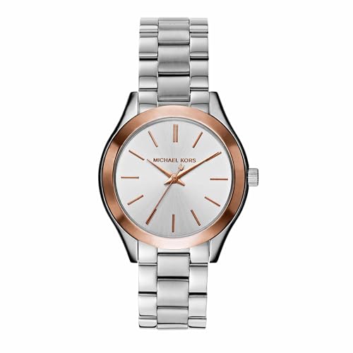 Michael Kors Mini Slim Runway Silver Dial Steel Watch MK3514