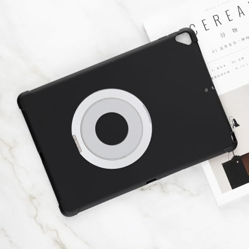 Coque iPad Pro 10.5 2017 avec support de bureau noir et argent protectrice