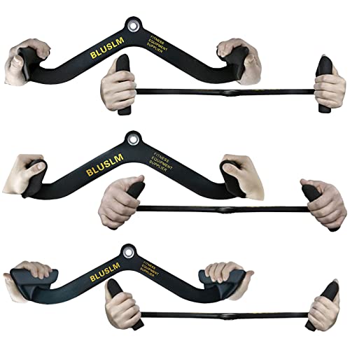 BLUSLM LAT Pull Down Bar for Cable Machine, LAT Pulldown Attachments T-bar V-bar Cable Attachment for Gym, Back Tricep Strength Training Handle by BLUSLM - Image 4