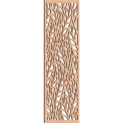 Image of Ortonville Decorative Pierced Fretwork Wood Wall Panels, 17 3 /8 inchW x 44 3 /8 inchH x 1 /4 inchT, Alder