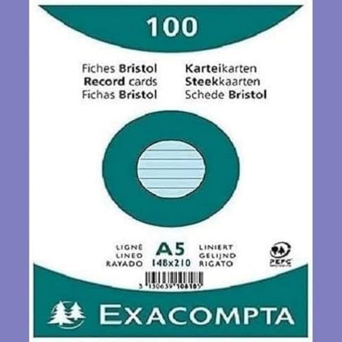 Exacompta Fiches 148 x 210 mm 205 gm² - vue 3