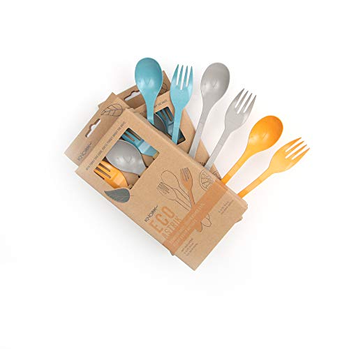 Knork Eco Togo Ware Reusable Bamboo Astrik Eco Plant-Based Utensil Lunch Pack #TOP7