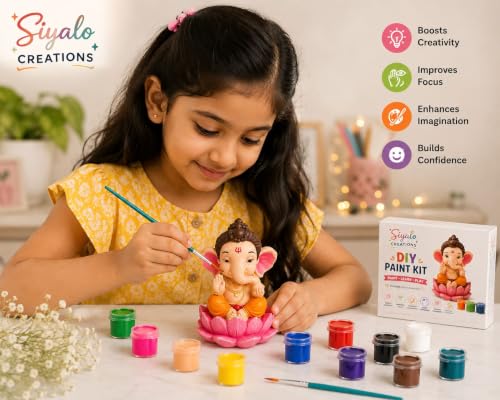 Generic Siyalo Creations DIY Ganesh Idol Painting Kit - Image 4