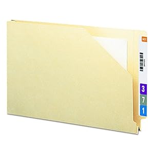 Smead End Tab File Jacket, Shelf-Master Reinforced Straight-Cut Tab, Legal Size
