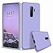 BIZHIKE Etui do Samsung Galaxy S9Plus, matowe, silikonowe, cienkie etui na telefon komórkowy, odporne na uderzenia, cienkie, gumowe etui ochronne, odporne na zarysowania, case cover z miękką ściereczką z mikrofibry, wyściółka, poduszka w kolorze fioletowym