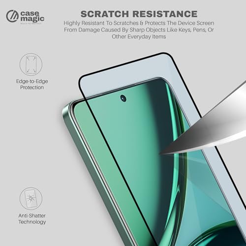 Image of case-magic Pack of 2 Tempered Glass for REALME C55 4G /C63 5G /C65 5G /C67 4G /5G / 11X5G / 12X5G / 12 LITE 5G /135G / V50 5G / V50S 5G / V60 / V60S 5G| Screen Protector for REALME NARZO 60X 5G /70X5G / N55 /N65 5G