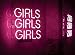 Neon Signs Girl Girls Girls Girls Neon Signs Girl Wall Decor Neon Light Sign Led Sign for Bedroom Neon Words Cool Art Neon Sign Cute Neon Lamps Home Room Beer Bar Custom Red Neon Wall Light 12"x10.6" 