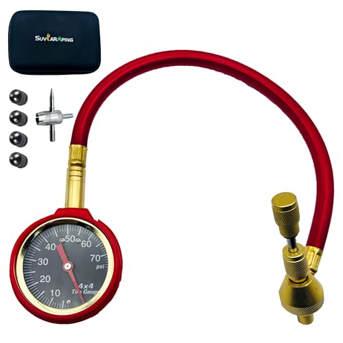SUVCARMPING Tire Pressure Gauge (Pressure Range 0-60/70psi) - Accuracy± 1 Psi Tire Gauge for Cars and Trucks, Large 2