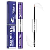 2-in-1 Lash & Brow Growth Serum, Dual-Ended Eyelash & Eyebrow Enhancer, Peptide & Vitamin Formula for Longer, Thicker Lashes and Fuller Brows, Eye-Safe, Vegan & Cruelty-Free, 5 mL + 5 mL