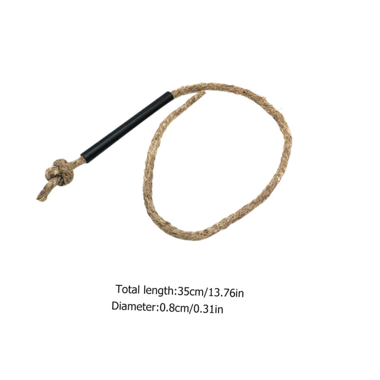 GANAZONO Hiking Camping Fire Rope 3pcs Waxed Flame Starter Rope Safe for Emergency