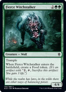 Magic: The Gathering - Fierce Witchstalker - Foil - Throne of Eldraine