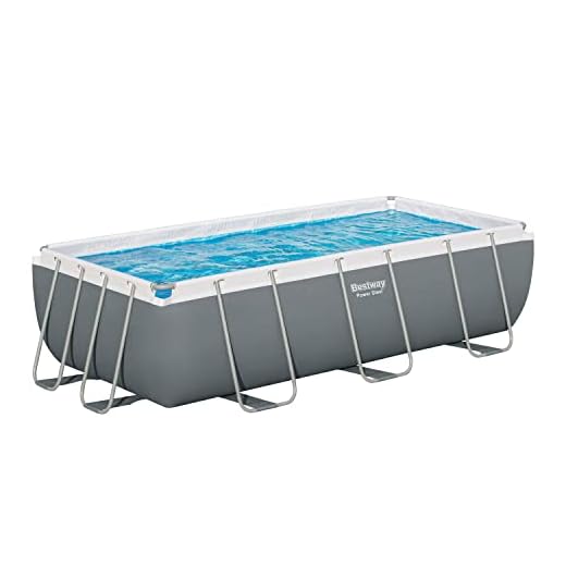 Bestway Piscina Desmontable Tubular Power Steel 404X201X100 Cm Gris