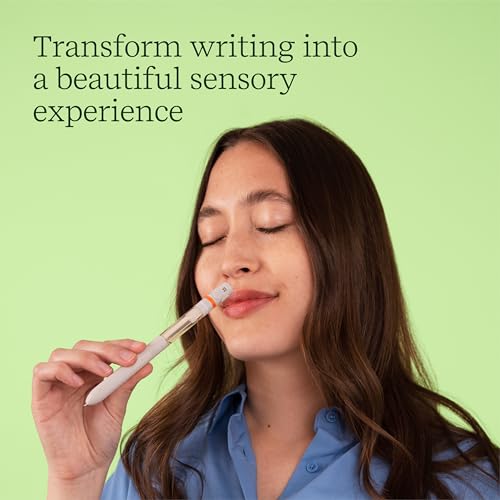 Pen Diffuser in Citrus Grove Essential Oil Blends - Elegant 1.0mm Ballpoint Tip - Black Pen - Diffuser Pens - Scented Pens - Fun Pens - Aromatherapy Pen - Ink Refill Included