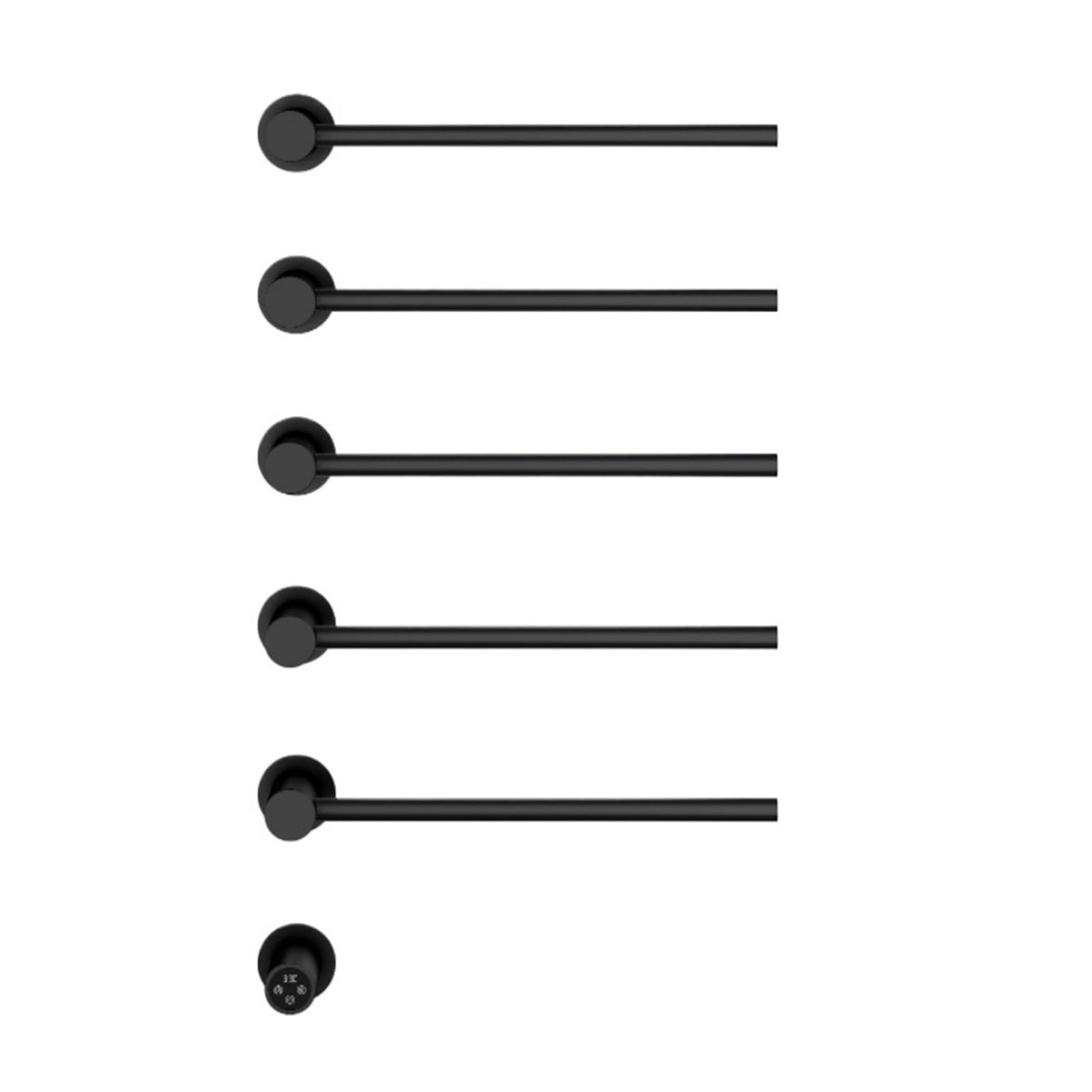 Calentador de toallas con temporizador y control térmico inteligente de pared negro