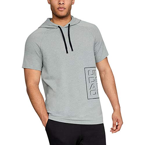 Under Armour Men's UA Unstoppable Short Sleeve Hoodie MD True Gray Heather
