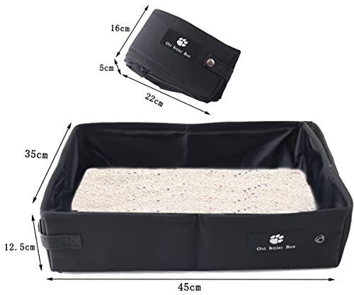 Travel Litter Tray for Cats Portable Travel Cat Litter Box, Foldable Cat Litter Tray, Waterproof - Image 3