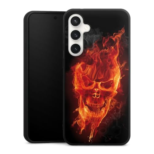 Coque Samsung Galaxy S23 FE silicone Tête de Mort Feu anti-rayures