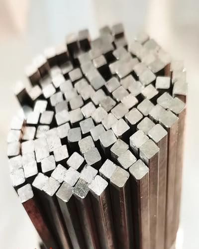 Image of 304 Stainless Steel Square Bar, Thickness 5MM 6MM 7MM 8MM 9MM 10MM 11MM 12MM 13MM 14MM 15MM 304 Stainless Steel Square Rods Length 500mm, 2PCS(8mm)
