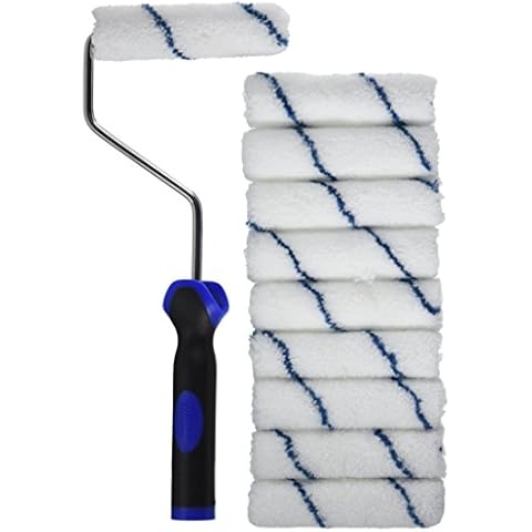 WHIZZ 25009 4" Xtrasorb Microfiber 3/8" Nap Mini Roller 10Pk Cover