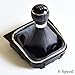 Yoegerery 5/6 Speed Car Gear Shift Knob Boot Gearstick Gaiter Kit Manual/Auto Gear Shifter Boot Cover Replacement for V-W Golf 6 VI MK6 Jetta 5 Golf 5 V MK5 (6 Speed)